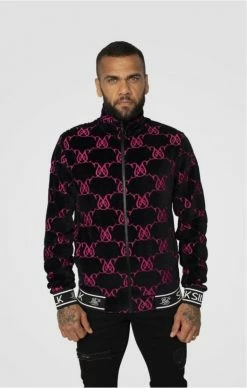 Sik Silk X Dani Alves Devore Velvet Bomber Jacket