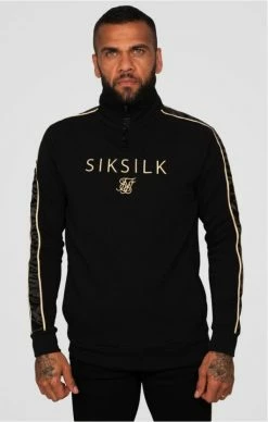 Sik Silk X Dani Alves Quarter Zip Rope Track Top -MIKINY Prodejní prodejna sik silk x dani alves quarter zip rope track top 8