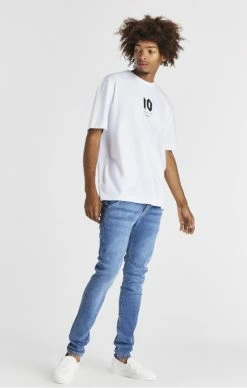 Sik Silk X Messi Pánské Černé Triko Oversized 6 Sik Silk X Messi Pánské Černé Triko Oversized -MIKINY Prodejní prodejna sik silk x messi oversized logo tee white 2