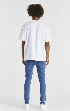 Sik Silk X Messi Pánské Černé Triko Oversized 7 Sik Silk X Messi Pánské Černé Triko Oversized -MIKINY Prodejní prodejna sik silk x messi oversized logo tee white 3