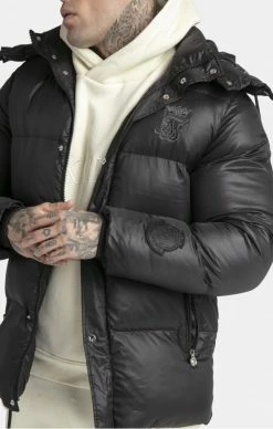 Sik Silk X Messi Pánská Zimní Bunda -MIKINY Prodejní prodejna sik silk x messi puffer jacket black 3