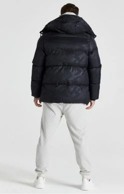 Sik Silk X Messi Pánská Černá Zimní Bunda -MIKINY Prodejní prodejna sik silk x messi puffer jacket black 9