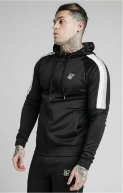 Sik Silk Černá Mikina Přes Hlavu