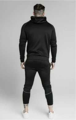 Sik Silk Černá Mikina Přes Hlavu -MIKINY Prodejní prodejna sik silk zip through hoodie detachable sleeves 5