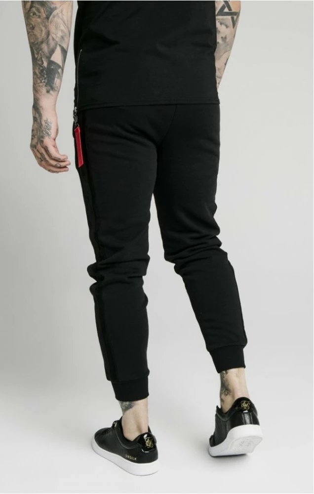 Sik Silk Černé Tepláky Pro Muže 3 Sik Silk Černé Tepláky Pro Muže – Bild 3