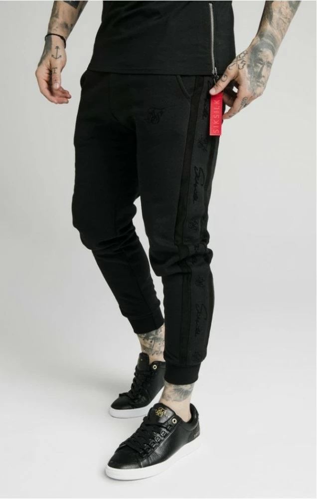 Sik Silk Černé Tepláky Pro Muže 4 Sik Silk Černé Tepláky Pro Muže – Bild 4