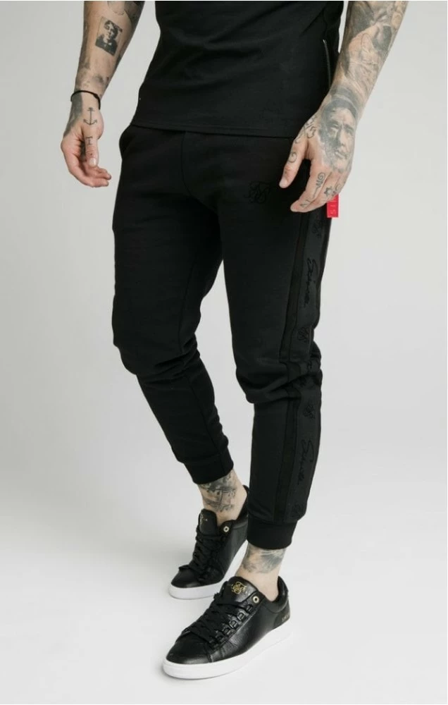 Sik Silk Černé Tepláky Pro Muže 1 Sik Silk Černé Tepláky Pro Muže