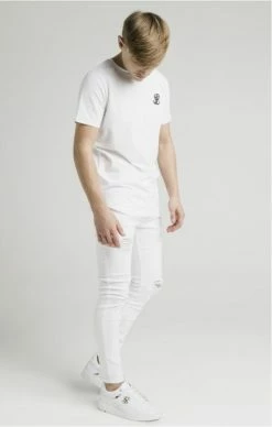 Illusive London Dětské Bílé Tričko -MIKINY Prodejní prodejna siksilk illusive london curved hem tee 6