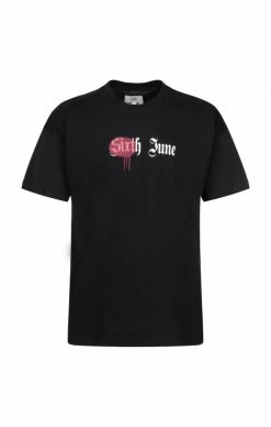 Sixth June Černé Pánské Triko Paris