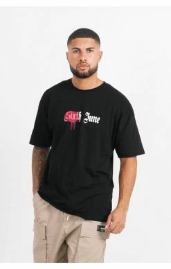 Sixth June Černé Pánské Triko Paris -MIKINY Prodejní prodejna sixth june district paris tee 3