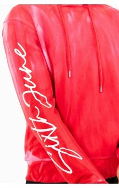 Sixth June Červená Pánská Mikina 11 Sixth June Červená Pánská Mikina -MIKINY Prodejní prodejna sixth june washed hoodie red 4