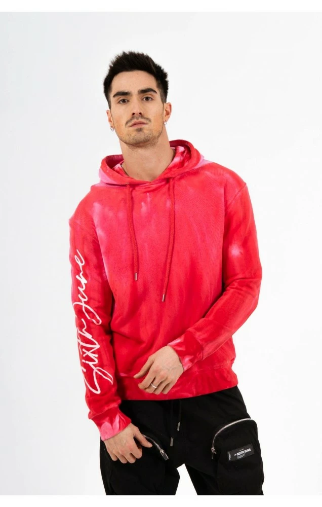 Sixth June Červená Pánská Mikina 1 Sixth June Červená Pánská Mikina