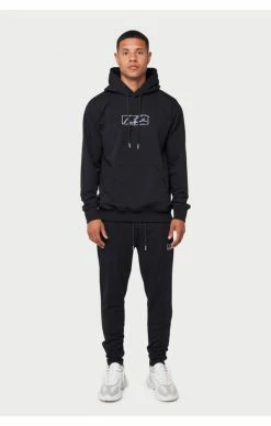 The Couture Club Pánská Černá Mikina Box Print Slim Fit -MIKINY Prodejní prodejna the couture club panska cerna mikina box print slim fit 2