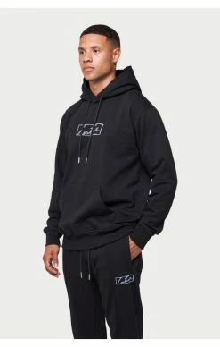 The Couture Club Pánská Černá Mikina Box Print Slim Fit -MIKINY Prodejní prodejna the couture club panska cerna mikina box print slim fit 3