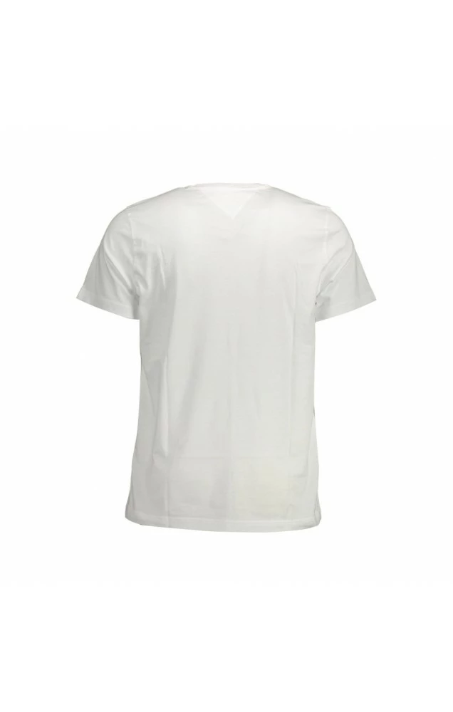 Tommy Hilfiger Pánské Bílé Tričko 2 Tommy Hilfiger Pánské Bílé Tričko – Bild 2